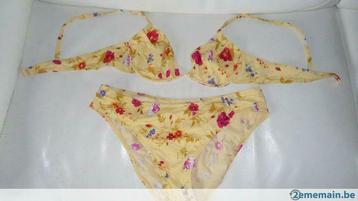 Bikini à imprimé fleuri jaune Pain de Sucre T38