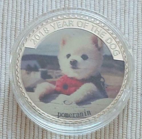 Australia 2018 - Year of the Dog/Pomeranian - Silver Plated, Timbres & Monnaies, Métaux nobles & Lingots, Envoi