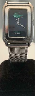 LACOSTE vintage quartz horloge (jaren 70) mesh armband, Zilver
