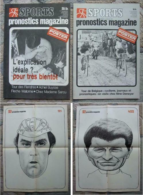 Wielrennen: Sports pronostics magazine: 2 nrs 1977 + POSTERS, Boeken, Sportboeken, Zo goed als nieuw, Ophalen of Verzenden
