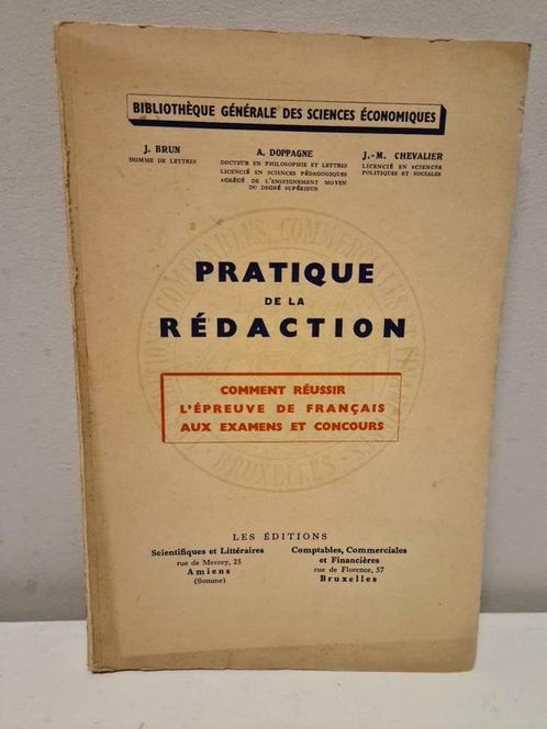 PRATIQUE DE LA REDACTION, COMMENT REUSSIR L'EPREUVE DE, Antiquités & Art, Antiquités | Livres & Manuscrits, Enlèvement