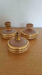 Antieke glazen parfum set/toiletset, Ophalen of Verzenden