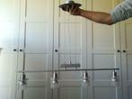 Hanglamp met 4 lampjes te koop, Ophalen, Gebruikt, Glas, Minder dan 50 cm