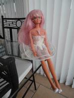 Barbie – Cheveux roses, mini robe, mini veste – MATTEL 1976, Utilisé, Enlèvement ou Envoi, Barbie