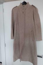 dames wintermantel in lamawol, Kleding | Dames, Ophalen, Zo goed als nieuw, Maat 46/48 (XL) of groter, Bruin