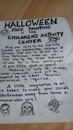 affiche A4 "Hallowen 31/10/90 Orlando USA", Neuf, Enlèvement ou Envoi, Rectangulaire vertical, Cinéma et TV