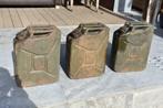 stalen jerrycan brandstof staal antiek 1952-1953 jeep € 25,-, Ophalen of Verzenden