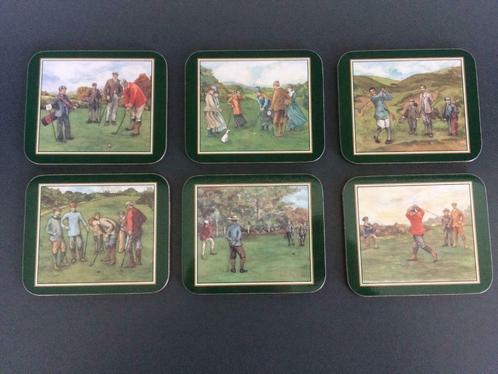 Set van 6 onderzetters "Golfherinneringen" van JASON, Huis en Inrichting, Woonaccessoires | Onderzetters, Nieuw, Glas of Kopje