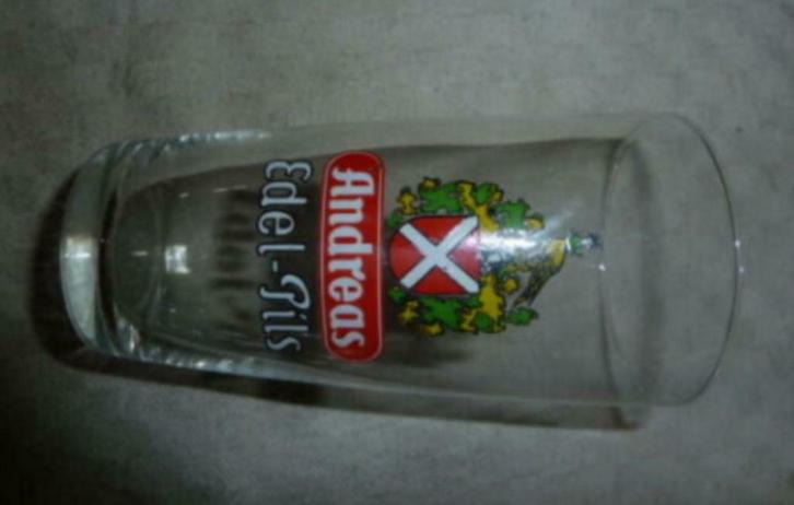 #H bier glas ANDREAS EDEL - PILS, Verzamelen, Glas en Drinkglazen, Nieuw, Bierglas, Ophalen of Verzenden