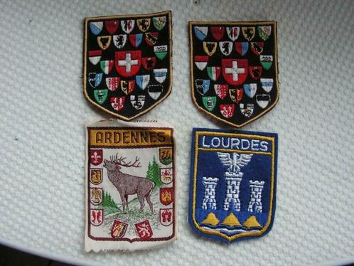 5 emblèmes vintage à coudre sur la veste., Divers, Drapeaux & Banderoles, Comme neuf, Enlèvement ou Envoi
