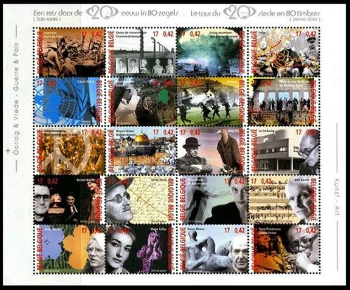 BL87 Belgen Postzegels reis de 20ste eeuw in 80 zegels, Postzegels en Munten, Postzegels | Europa | België, Frankeerzegel, Postfris