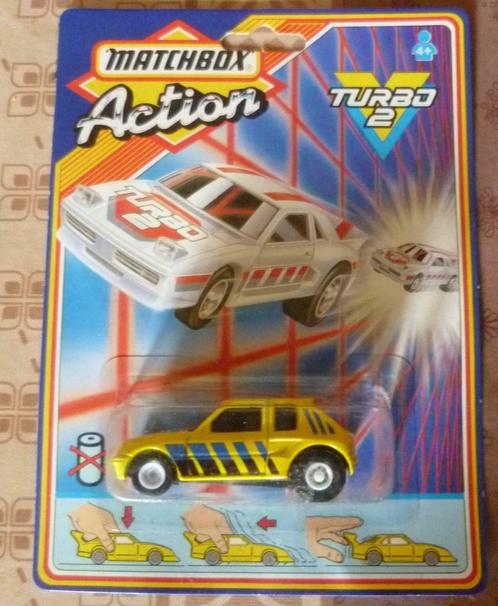 Matchbox Action Turbo 2, Hobby en Vrije tijd, Modelauto's | Overige schalen, Zo goed als nieuw, Auto, Ophalen of Verzenden