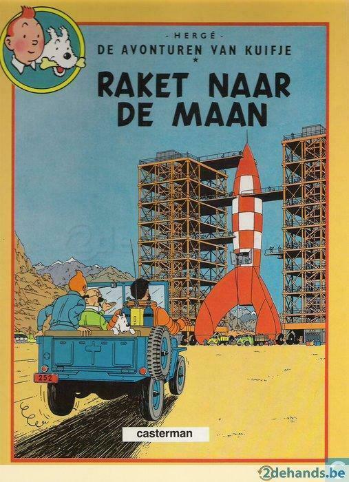 Kuifje - Raket naar de Maan - Hardcover (Uitgave: 1986), Boeken, Stripverhalen, Gelezen
