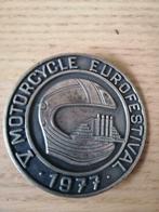 Médaille Motorcycle Eurofestival 1977, Verzamelen, Merken en Reclamevoorwerpen, Ophalen of Verzenden, Zo goed als nieuw