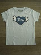 T-shirt blauwgrijs love maat 110 - 116 meisje, Meisje, Gebruikt, Ophalen of Verzenden, Shirt of Longsleeve