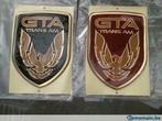 emblème rare Pontiac Trans am GTA en : noir - doré  rouge, Pontiac, Neuf