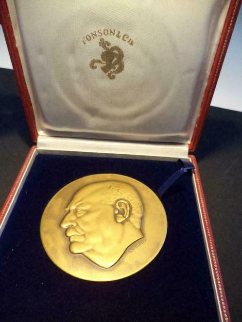 medaille Willy KREITZ Emile Francqui Universitaire Stichting, Postzegels en Munten, Penningen en Medailles, Brons, Ophalen of Verzenden