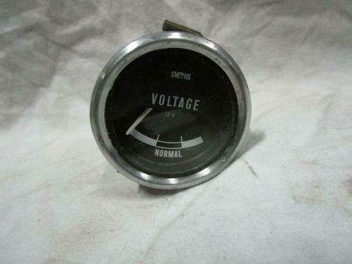 voltmeter SMITHS 52 mm zwart, CLASSIC MINI ea.., Auto-onderdelen, Dashboard en Schakelaars, Mini, Oldtimer onderdelen, Rover, Universele onderdelen