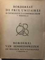 Bordereau De Prix Unitaires & Catalogue Belge De La Construc, Utilisé, Catalogue, Enlèvement ou Envoi