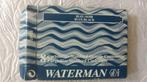 Vintage 4 Cartouches Waterman Paris bleu noirs stylo 2000, Neuf, dans son emballage, Enlèvement ou Envoi
