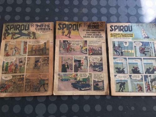 Spirou hebdomadaire 5 revues de 1955 à 1957, Verzamelen, Tijdschriften, Kranten en Knipsels, Tijdschrift, 1940 tot 1960, Ophalen of Verzenden