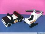 Fisher-price: politieauto en helikopter. (vintage), Kinderen en Baby's, Speelgoed | Fisher-Price, Ophalen of Verzenden, Gebruikt