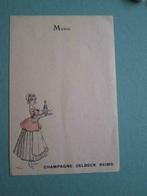 oude menukaart, Verzamelen, Verzenden