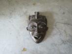 Masque africain en laiton Bénin, Antiquités & Art, Enlèvement ou Envoi
