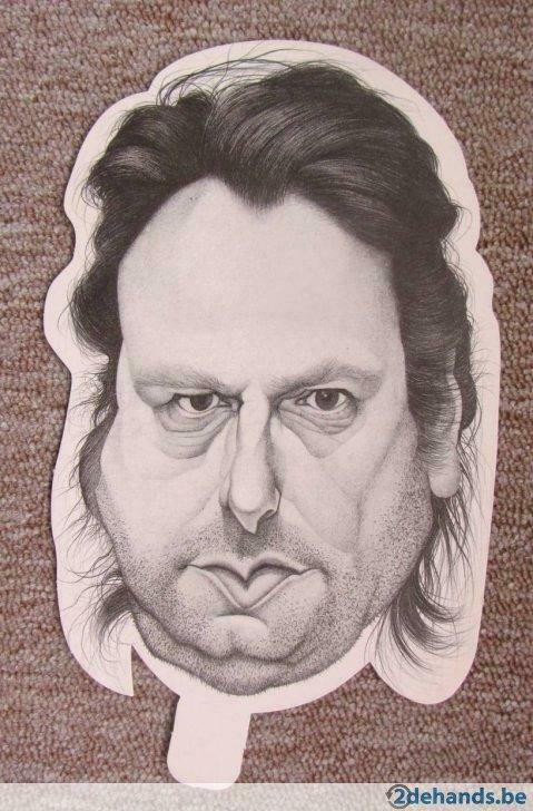 Karikatuur "Beroemde Gentenaars" o.a. Luc De Vos, Verzamelen, Overige Verzamelen, Gebruikt, Ophalen of Verzenden