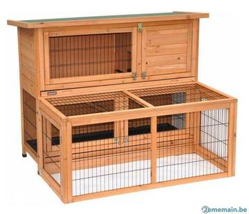 Clapier XXL abri lapin clapier double rongeur + enclos parc, Envoi, Neuf