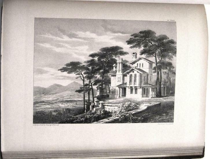 Villa Rustica 1832-3 Parker - 1e druk Architectuur 64 platen, Antiek en Kunst, Antiek | Boeken en Manuscripten, Ophalen of Verzenden