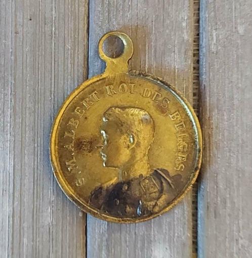 Belgium 1914 - Medaille - 'S. M. ALBERT ROI DES BELGES', Verzamelen, Koningshuis en Royalty, Gebruikt, Postzegel(s) of Munt(en)