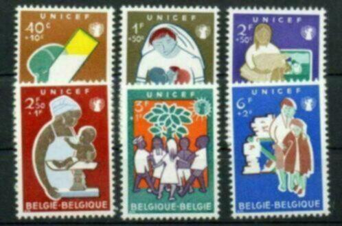 Année 1960 : 1153-1158 ** - Unicef, Timbres & Monnaies, Timbres | Europe | Belgique, Enlèvement ou Envoi
