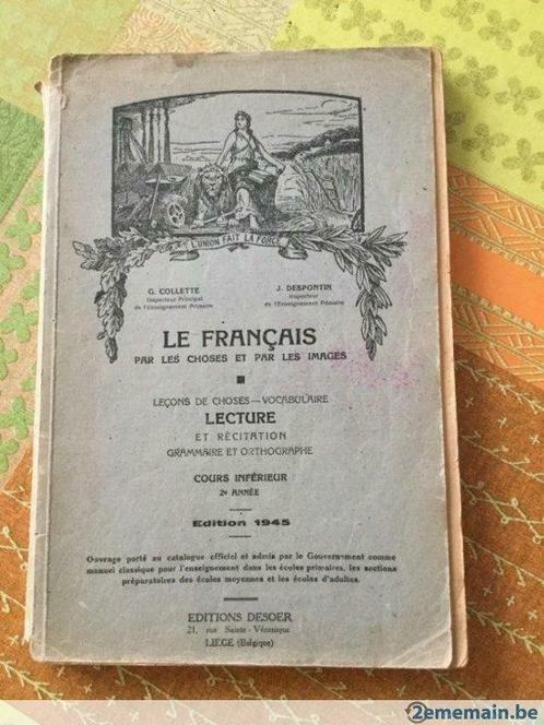 Ancien livre FRANÇAIS Lecture / vocabulaire / Grammaire., Livres, Langue | Français, Utilisé