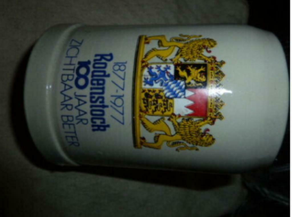 #N bier glas / stenen pul 1877 - 1977 RODENSTOCK 0,5L, Enlèvement ou Envoi, Neuf, Verre à bière