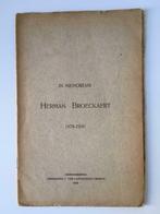 In memoriam Herman Broeckaert 1878-1930, Utilisé, Enlèvement ou Envoi