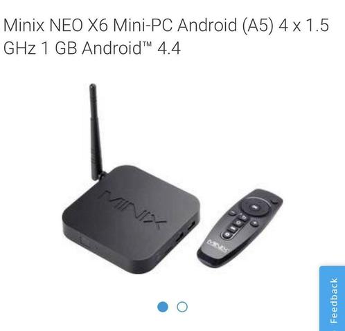 TV box Minix NEO X6 Mini-PC Android (A5), TV, Hi-fi & Vidéo, Lecteurs multimédias, Comme neuf, HDMI