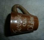 #C bier glas / mini pul FERME AU CHÊNE - Durbuy, Verzamelen, Ophalen of Verzenden, Gebruikt, Bierglas