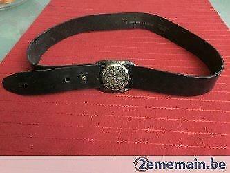 ceinture noire en cuir avec boucle  RIFLE - Taille : L, Vêtements | Hommes, Ceintures, Porté, Ceinture, Noir