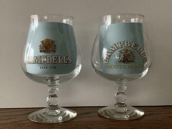 CAMPBELL'S scotch ale bierglas, Verzamelen, Biermerken, Zo goed als nieuw, Glas of Glazen, Overige merken