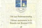 Année 2002 : Carte souvenir 3088/89HK - Bataille des Eperons, Postzegels en Munten, Ophalen of Verzenden