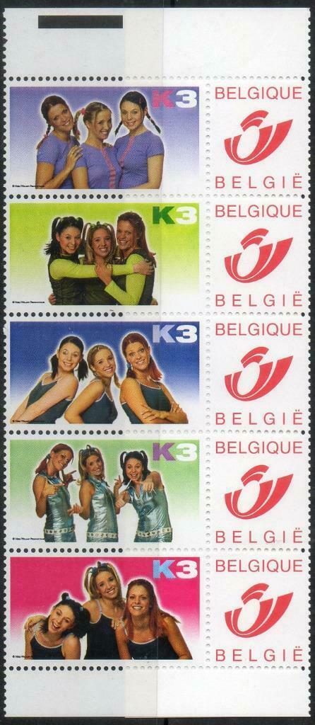duostamps K3, Postzegels en Munten, Postzegels | Europa | België, Ophalen of Verzenden
