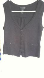H & M- zwart gilet zonder mouwen - XS, Kleding | Dames, Truien en Vesten, H&M, Zwart, Ophalen of Verzenden, Maat 34 (XS) of kleiner