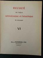 Recueil de l'office généalogique et héraldique Tome VI, Boeken, Verzenden