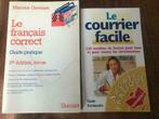 boeken Le courrier facile en Le français correct, Non-fictie, Ophalen of Verzenden, Zo goed als nieuw, Duculot