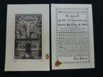 oud bidprentje h. priesterwijding Karel Bruffaerts 1909, Verzamelen, Verzenden, Bidprentje