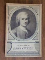 pages choisies, Rousseau, Boeken, Ophalen of Verzenden, Gelezen, Rousseau
