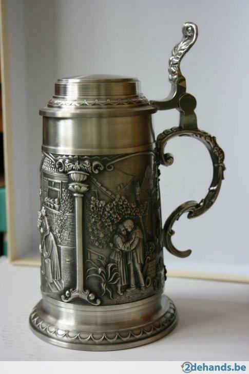 Tinnen bier kroes, Huis en Inrichting, Woonaccessoires | Overige, Nieuw, Ophalen of Verzenden