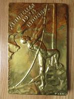 plaque commemorative Bruxelles 1928 en cuivre, Enlèvement ou Envoi