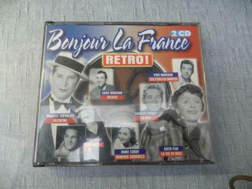 bonjour la france  retro 2 cd, Cd's en Dvd's, Cd's | Verzamelalbums, Zo goed als nieuw, Ophalen of Verzenden